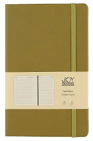 Купить Ежедневник недат. А5 136л "JOY BOOK" оливковый, тв.переплет, резинка, ляссе — Фото №1