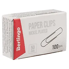 Купить Скрепки «Berlingo», 50 мм, 100 штук — Фото №1