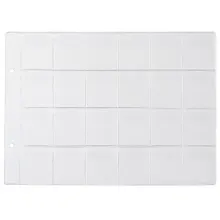 Купить Лист для монет, 24 ячейки, горизонтальный, 4 х 3.5 см, А5 — Фото №1