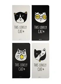 Купить Записная книжка А6+ 24л кл. 90*170мм "This lovely cat" карт.обл., сшивка, ассорти, Languo — Фото №1