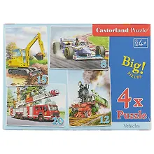 Купить Пазл Castorland Транспорт 8*12*15*20эл, 23*16,5см В-04089 — Фото №1