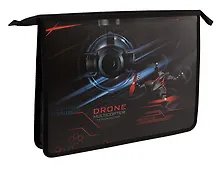 Купить Папка для тетрадей А4 "Дрон" 24,5*34*4см пластик, молния — Фото №1