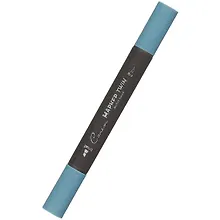 Купить Маркер художественный "Сонет" морской синий, двухсторон., тонк. и широк.долото, Сонет — Фото №1