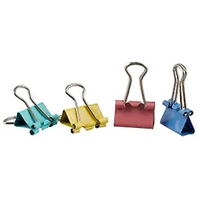 Купить Зажимы для бумаг GoodMark 15 мм, цветные, 12 штук — Фото №1