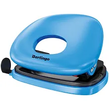 Купить Дырокол 20 листов "Round", пластиковый, Berlingo, голубой — Фото №1