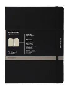 Купить Книга для записей А4, 96 листов в линейку "Professional Large", черная, жесткая обложка, резинка, Moleskine — Фото №1