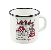 Купить Кружка металлическая эмалированная "Великий Новгород" — Фото №1