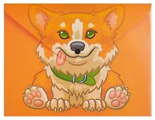 Купить Папка-конверт А4 на кнопке "Корги" двуст.печать — Фото №1