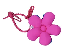 Купить Брелок-обвес на сумку Цветочек Фуксия/Синий (текстиль) (12-3307032615-6123) — Фото №1