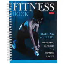 Купить Фитнес Дневник А5 96л "Training your life" оригинал.блок, справ.информация, гребень — Фото №1