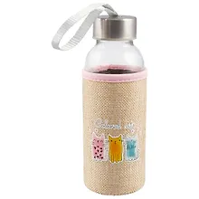 Купить Бутылка в чехле джут Colored cats (стекло) (300мл) — Фото №1