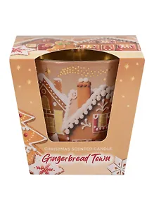 Купить Ароматизированная свеча в стакане Пряничный городок (Gingerbread Town) (115г) (подарочная упаковка) — Фото №1