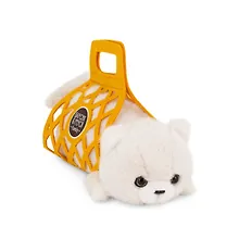 Купить Мягкая игрушка Кот Барсик в сумке (35см) (белый) (2/34) (B1000/35) — Фото №1