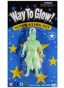 Купить Фигурка Парашютист флуоресцентный (S888-4-4) (блистер) (3+) — Фото №1