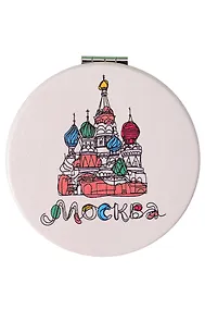 Купить Зеркало мягкое "ХВБ, рисунок" (Москва) (7см) (320-19-D5) — Фото №1