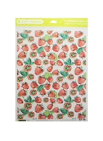 Купить Рисовая бумага для декупажа Craft Premier Клубника (CP01505) (А3) (25г/м) (упаковка) — Фото №1