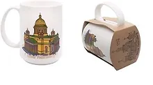 Купить Кружка фарфор 500мл СПб.Спас-Исаакий цветной рисунок — Фото №1