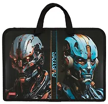 Купить Папка для тетрадей А4 "Аватар" 34*24,5*3,5см, пластик, молния, текст.ручки — Фото №1