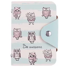 Купить Визитница Совы Be awesome (20 карт) (PU) (11×8) (блистер) (12-11592-ZY-12) — Фото №1