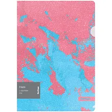 Купить Папка-уголок А4 "Haze" 200 мкм, с эффектом блесток, розово-голубая, пластик, Berlingo — Фото №1