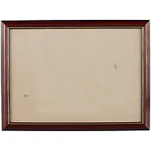 Купить Рама со стеклом, дерево, коричневая с золотом, 25 х 35 см — Фото №1