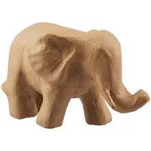 Купить Фигурка из папье-маше объемная Слоник хобот вниз 12*23*14см (SA719) — Фото №1