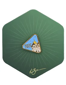 Купить Значок Кремль 1 в треугольнике (Псков) (пск З-102) — Фото №1