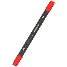 Купить Маркер акварельный "Сонет", двухсторон., кисть и тонкий наконечник, красный, сонет — Фото №1