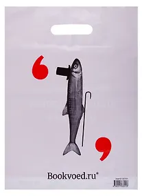 Купить Пакет упаковочный "Буквоед" 30*40, выруб.ручка, Корюшка, п/э — Фото №1