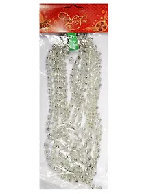 Купить Новогодняя гирлянда Бусы Серебряный маскарад (270см) — Фото №1