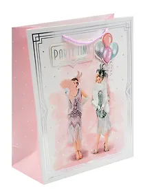 Купить Пакет А4 32*26*12 "Party time" жен.,бум.мат.ламинат — Фото №1