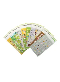 Купить Наклейки объемные Трогательные зверушки (2-141/05) (10 видов) (упаковка) — Фото №1