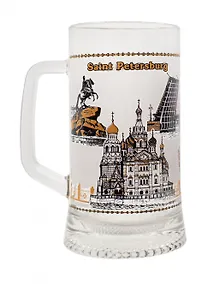 Купить Кружка пивная 330мл Санкт-Петербург. Коллаж — Фото №1