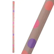 Купить Бумага упаковочная 70*100см "Ноеновый горошек на крафте" крафт, инд.уп. — Фото №1