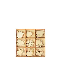 Купить Набор деревян. эл./кор. Сердце/ цветы (45эл/уп) (11-02717-L1) — Фото №1