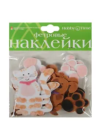 Купить Декоративные наклейки из фетра Котята и щенята (2-093/05) (2 вида) (упаковка) — Фото №1