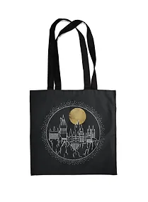 Купить Сумка-шоппер Хогвартс (черная, 38х43 см) — Фото №1