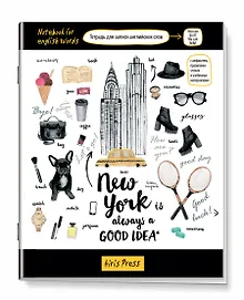 Купить Тетрадь для записи английских слов Айрис, "Нью-Йорк", А5, 32 листа, в ассортименте — Фото №1