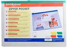 Купить Папка на молнии В5 прозрачная, Erich Krause — Фото №1