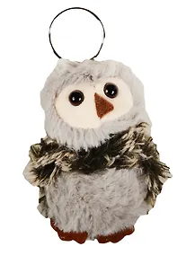 Купить Брелок Сова пушистая с кольцом (10см) (12-01570-С11) — Фото №1