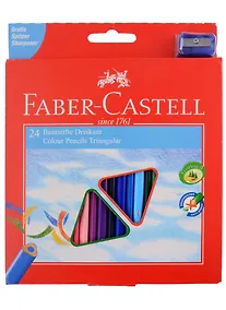 Купить Карандаши цветные Faber-Castell, Ecopen, 24 цвета с точилкой — Фото №1