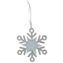 Купить Украшение «Снежинка серебряная», 14 см — Фото №1