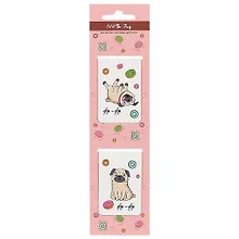 Купить Магнитные закладки «Мопсы», 2 штуки, 4 х 6 см — Фото №1