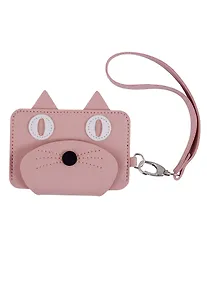 Купить Чехол для карточек на кнопке горизонтальный Мордочка котика (PU) (10×7) (12-11592-ZY-29) — Фото №1