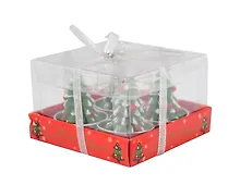 Купить Новогодний набор свечей Ёлочки (4 штуки) (9,5х9,5х6) — Фото №1