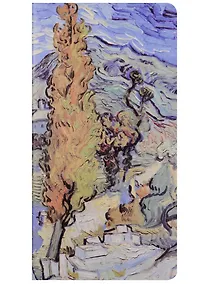 Купить Записная книжка А6+ 24л нелин. 90*170мм "Ван Гог" тонир.внутр.блок, сшивка, крафт — Фото №1