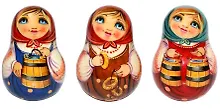 Купить Сувенир, АКМ , Неваляшка Матрешка большая 11см — Фото №1