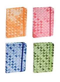 Купить Записная книжка А6 192л "Плетение" на резинке, инд.уп., SD — Фото №1