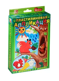 Купить Набор Пластилиновая аппликация Белочка 6цв. 25С 1555-08 — Фото №1