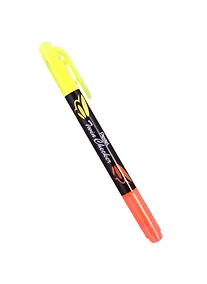 Купить Текстовыделитель Pentel, Twin Checker, двухсторонний жёлтый, оранжевый — Фото №1
